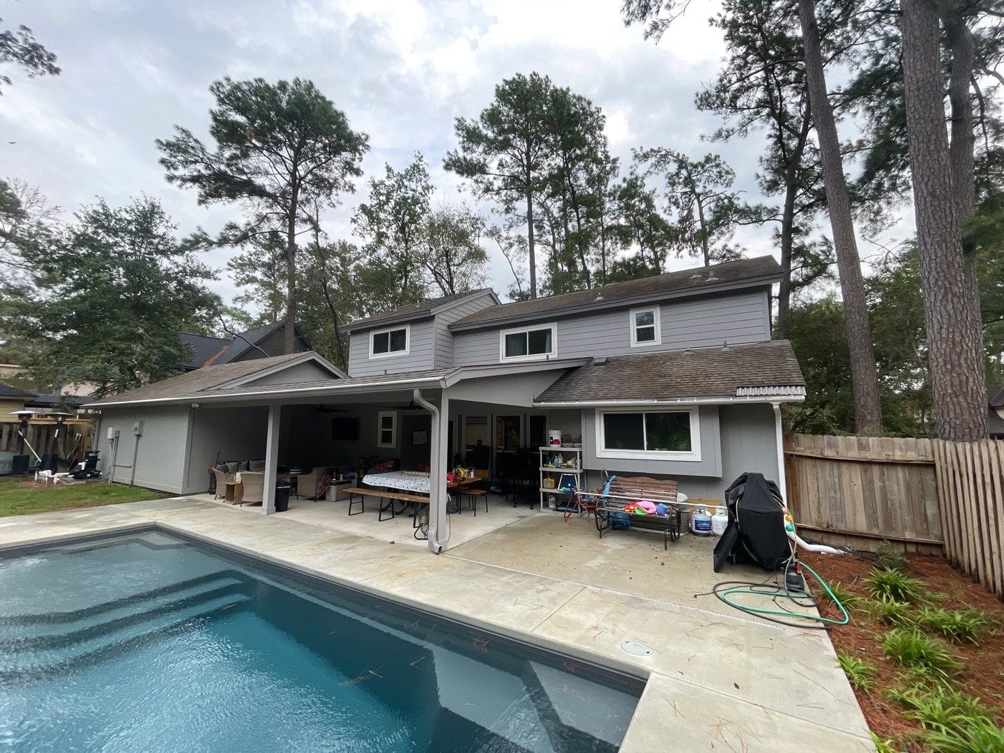 Patio Extension in Conroe - Handnail Roofing | Premier Roofing Company ...